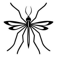 Silhouette of mosquito 