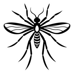 Silhouette of mosquito 