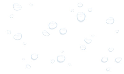 Realistic blue water drops. PNG drops, condensation on the window, transparent water drop. Abstract...