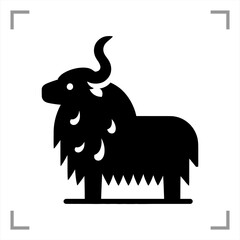 Yak Symbol Icon Animal Pictog...
