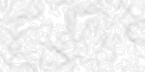 Abstract background vector. Abstract topographic contours map background. Abstract white pattern topography vector background. Black and white topography contour line map isolated on white background.