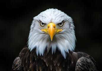 Obraz premium Fierce Bald Eagle Portrait