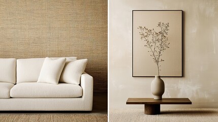 Stylish cozy japandi airbnb design serene environment organic content peaceful viewpoint