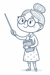 cute women jobs coloring book