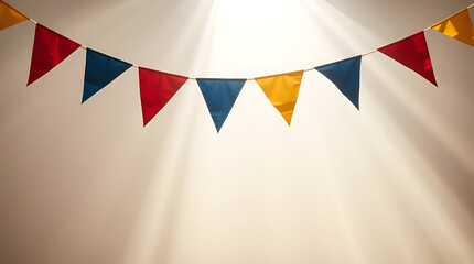 Obraz premium Royalty of colorful paper flag on isolated Background, Generative Ai