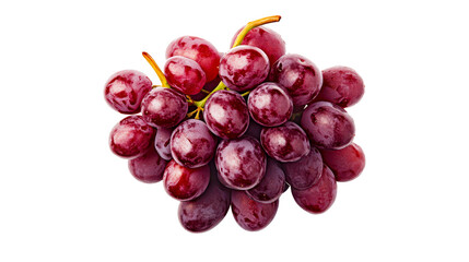 Fototapeta premium Grapes bunch of fresh red isolated, cut out transparent