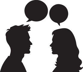 Silhouettes of People in Various Poses