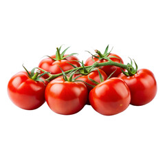 Close-up view of vibrant red ripe tomatoes with glossy surface and rich natural color