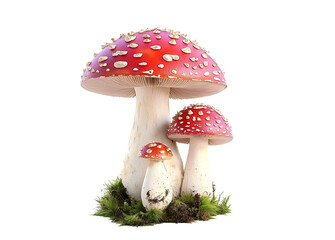celestial mystical boho mushrooms magic mushroom isolated on white background PNG.AI GENERATED