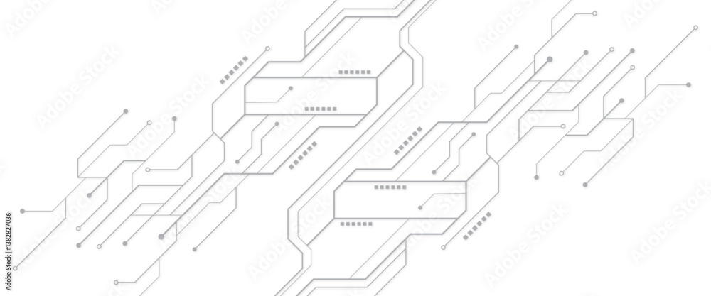 Poster vector abstract digital technology circuit diagram concept technology high-tech circuit board .