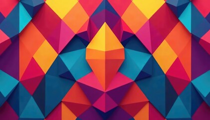 Fototapeta premium Abstract geometric shapes forming a repeating design , textile, order, abstract