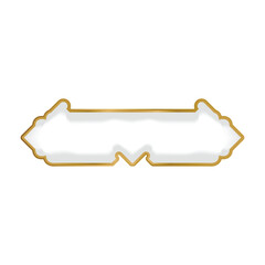 Islamic frame element graphic or clipart vector
