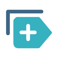 Obraz premium Mathematical Addition Icon