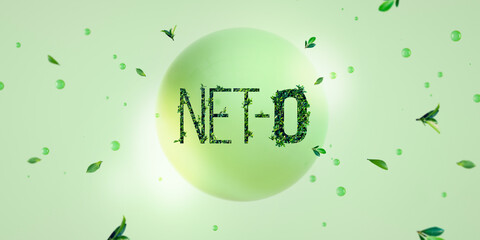 Net zero and carbon neutral. Investment sustainability. environmental protection concept,...