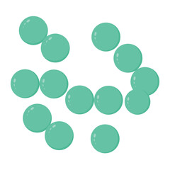 Enterococcus Flat Illustration