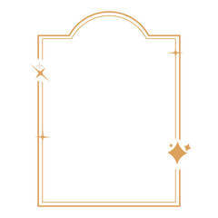 Obraz premium Line art aesthetic arch frame