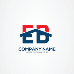 Obraz premium EB or BE Creative Modern Letters Logo Design Element