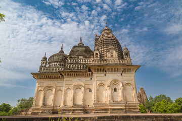 Fototapeta premium Pratapeshwar temple in khajuraho the group of monuments of hindu and jain temples in chhatarpur district, madhya pradesh, India.Unesco world heritage site.