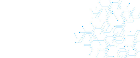 Vector abstract technology on white background, pattern design line technology simple with space for your text	