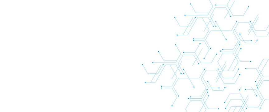 Vector abstract technology on white background, pattern design line technology simple with space for your text	