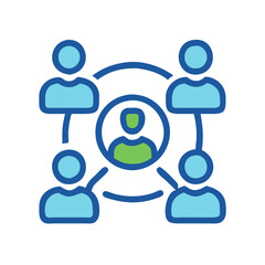  Dynamic Community Engagement Concept Icon