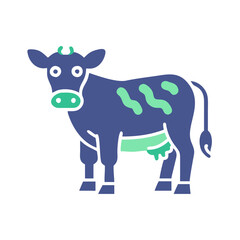  Stylized Cow Icon Concept