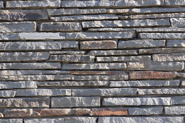 Stone Slate Walls Brickwork Slim Strip Rectangular Bricks uniform neat texture surface background