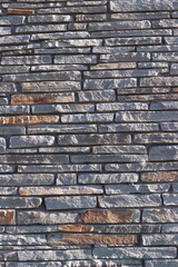 Stone Slate Walls Brickwork Slim Strip Rectangular Bricks uniform neat texture surface background