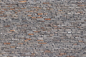 Stone Slate Walls Brickwork Slim Strip Rectangular Bricks uniform neat texture surface background