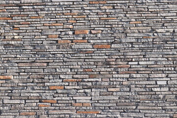 Stone Slate Walls Brickwork Slim Strip Rectangular Bricks uniform neat texture surface background