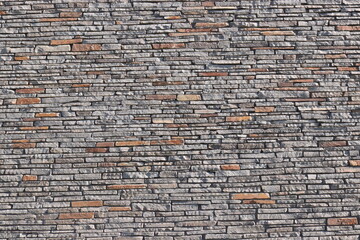 Stone Slate Walls Brickwork Slim Strip Rectangular Bricks uniform neat texture surface background