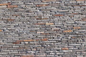 Stone Slate Walls Brickwork Slim Strip Rectangular Bricks uniform neat texture surface background
