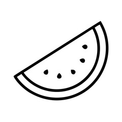 illustration of a slice of watermelon icon