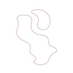 abstrack pink shape line
