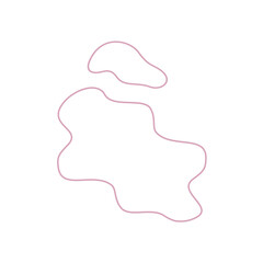abstrack pink shape line