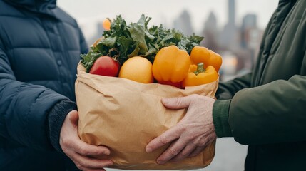 Volunteers Assist Elderly with Food Resources and Support During Community Initiatives