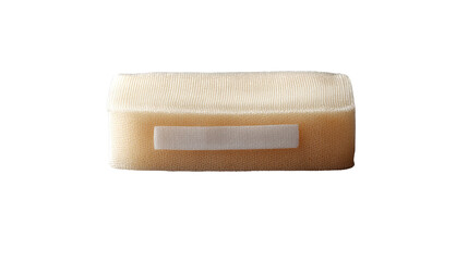 Fototapeta premium The Essence of Clean: A single bar of artisan soap, with its subtle textures and inviting hues, rests invitingly, evoking a sense of purity and tranquility