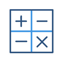 Obraz premium Equation Icon for Mathematics Learning