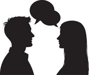 Silhouettes of People in Various Poses vector 