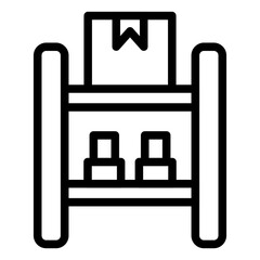 Obraz premium Package Shelf Icon