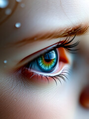 Fototapeta premium Intensive Augenblicke: Einblicke in die menschliche Seele