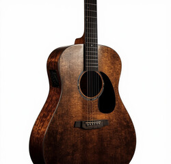 Obraz premium acoustic guitar isolated on white