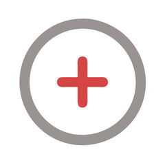 Fototapeta premium Addition Icon for Mathematics