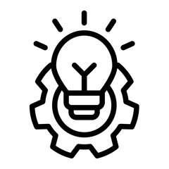Creativity Icon Outline Style for Scholarship Pack Icon Themes