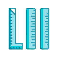 Obraz premium Comprehensive Ruler Set Illustration