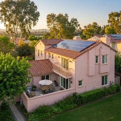 Los Angeles Home Solar Panels Eco Living Sustainable Energy Green Roofs
