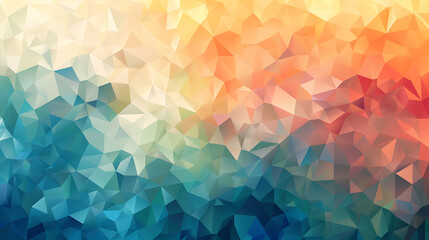 Obraz premium Vibrant geometric abstract pattern with warm and cool color gradients creating dynamic visual energy for modern design projects