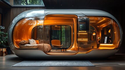 Luxury Dog Bed Smart Pod Design Cozy Living Modern Pet Haven Photo