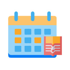 Fototapeta premium Icon for Educational Study Calendars