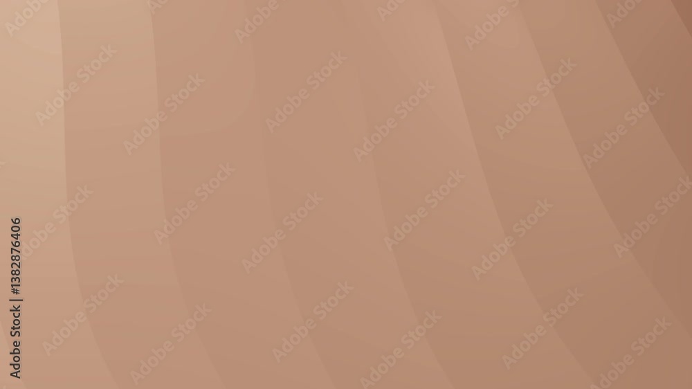 Poster abstract background with smooth brown wavy lines pattern
